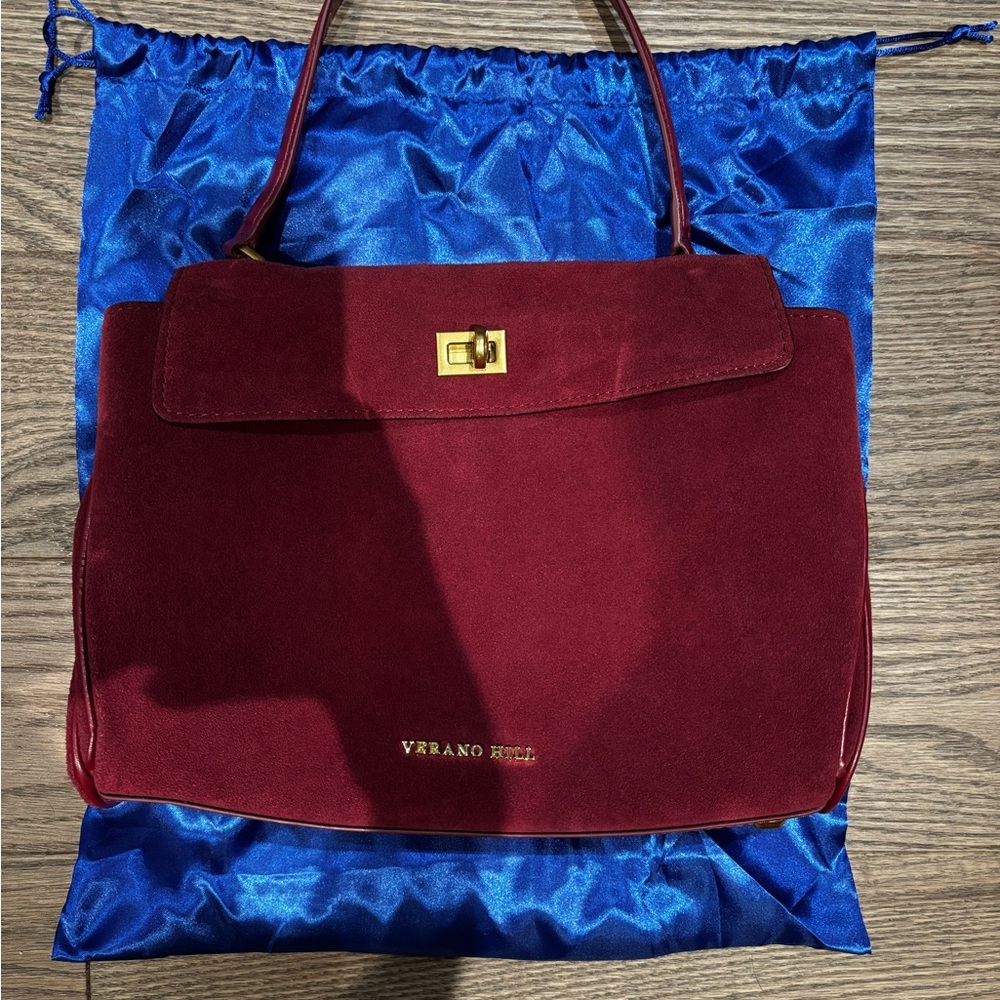 Verrano Hill Burgundy Satchel